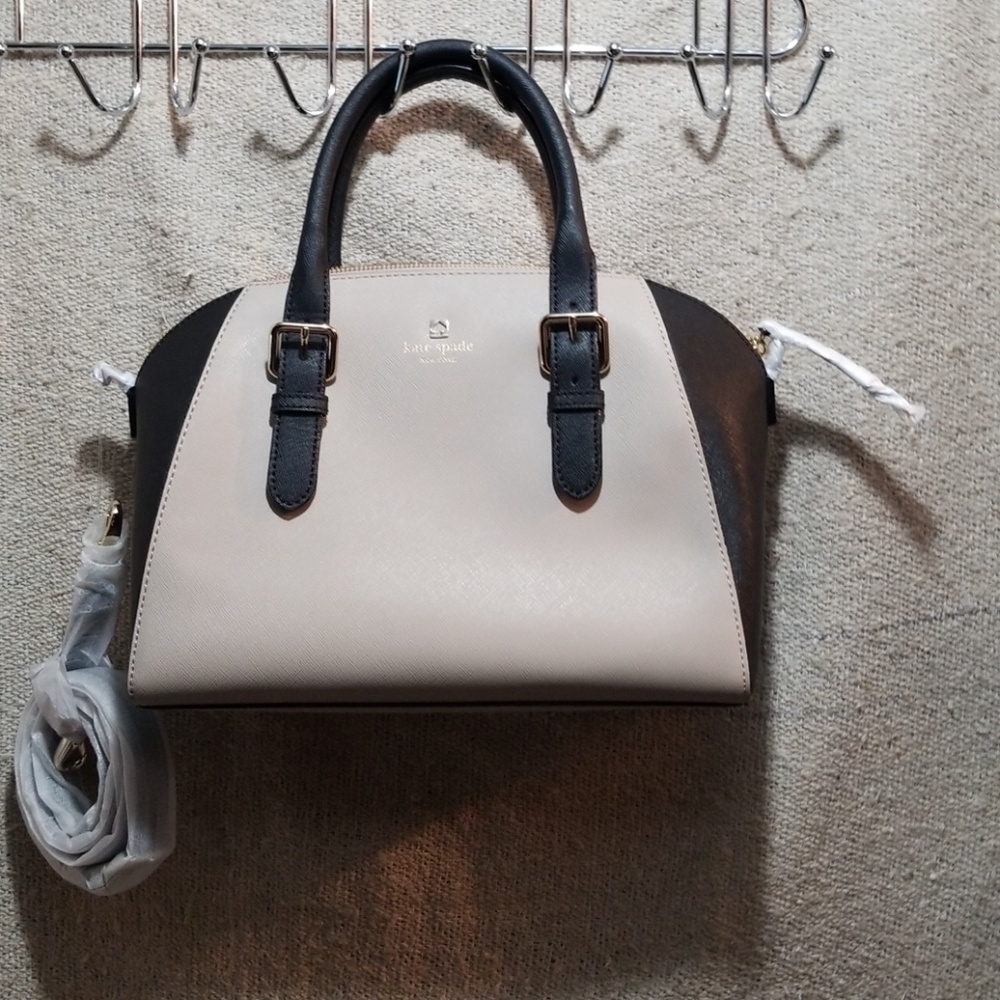 Kate Spade NY Holden St Lottie Satchel Black/Tusk